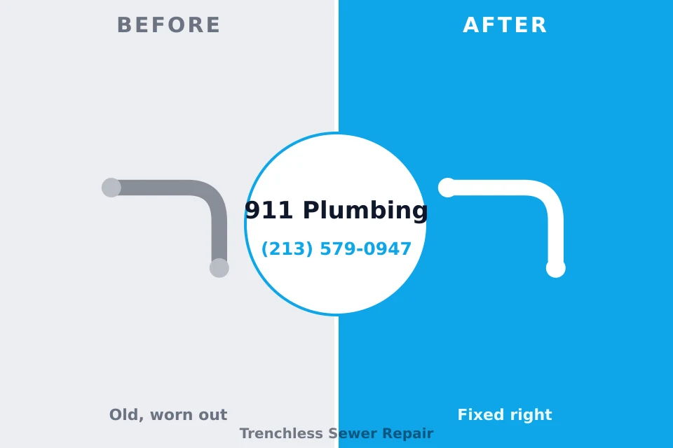 Before and after: plumbing repair Holly Springs, MS